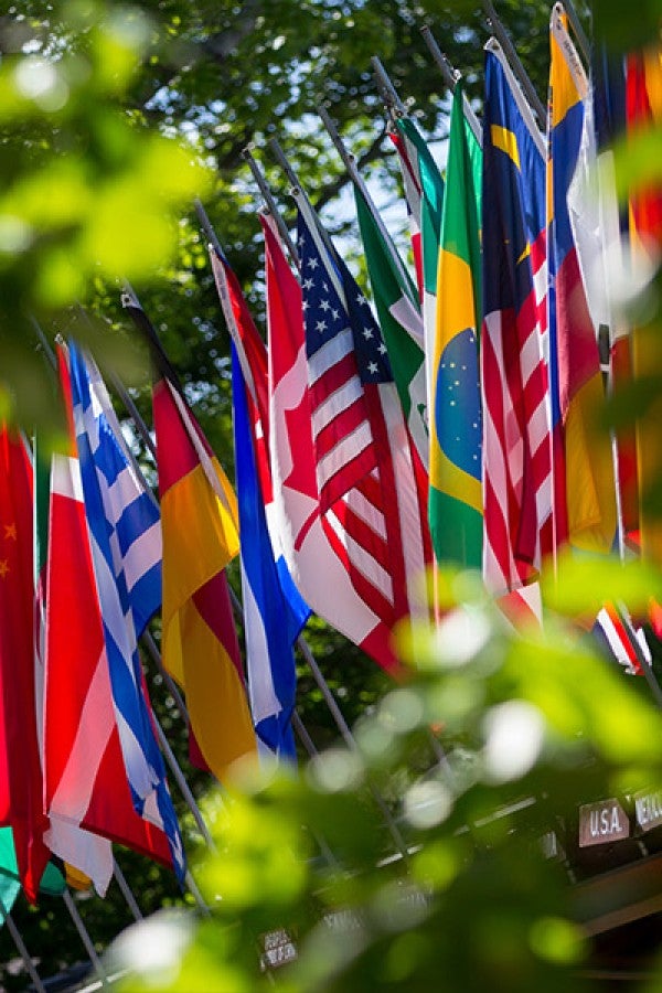flags at interlochen center for the arts