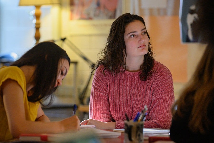 two students studying at interlochen arts academy