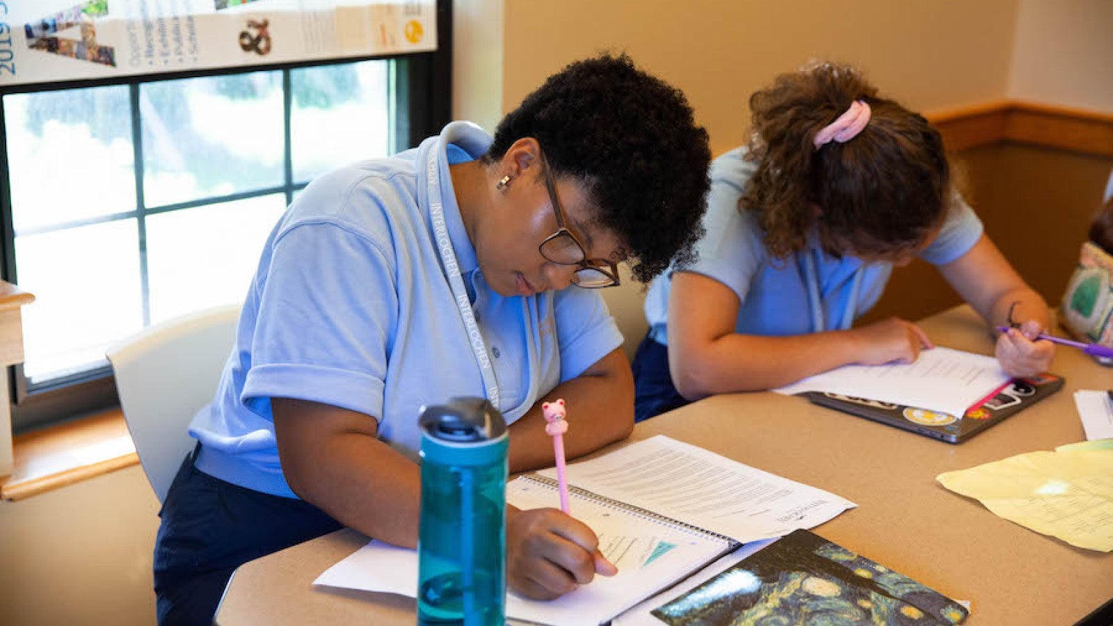 Creative Writing student working during Interlochen Arts Camp