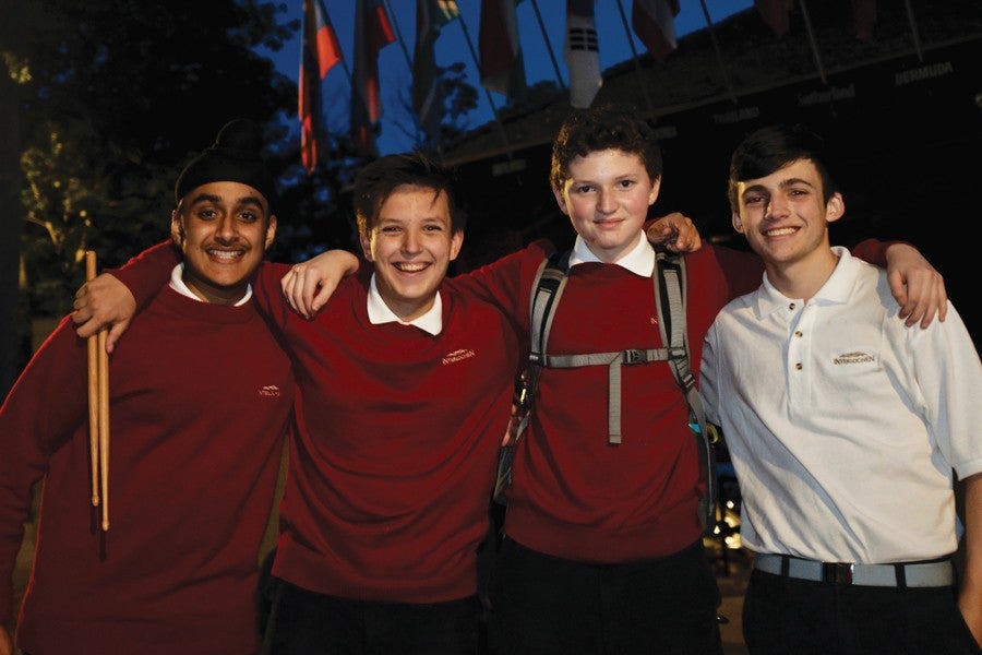 four students after Les Preludes at Interlochen Arts Camp