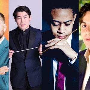 2022 Solti Award Recipients Kevin Fitzgerald, Keitaro Harada, William Garfield Walker, and Farkhad Kudyev