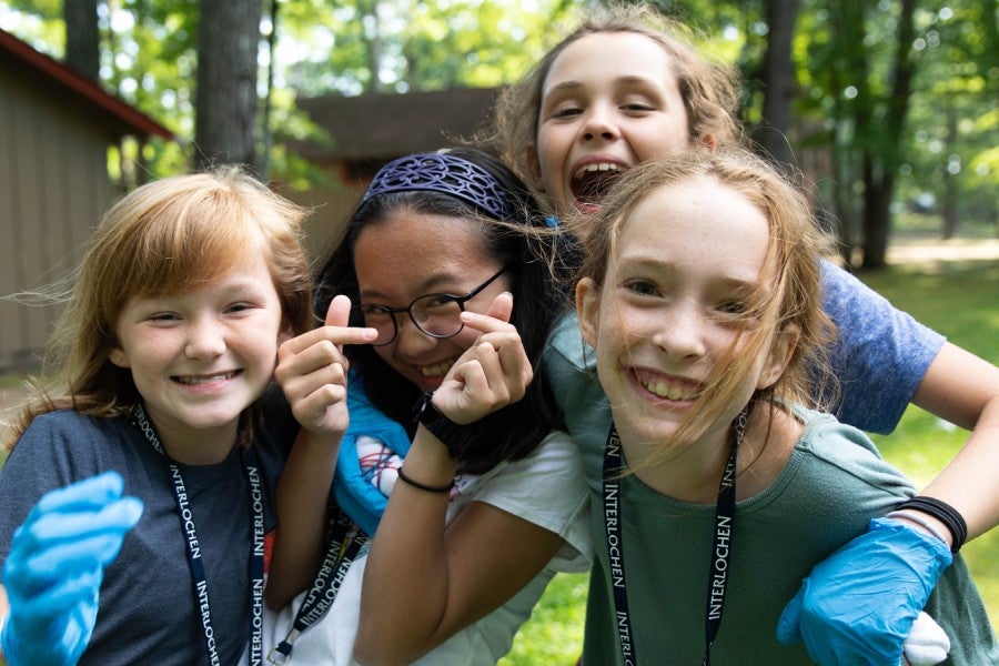 Interlochen Arts Discovery students smile for the camera