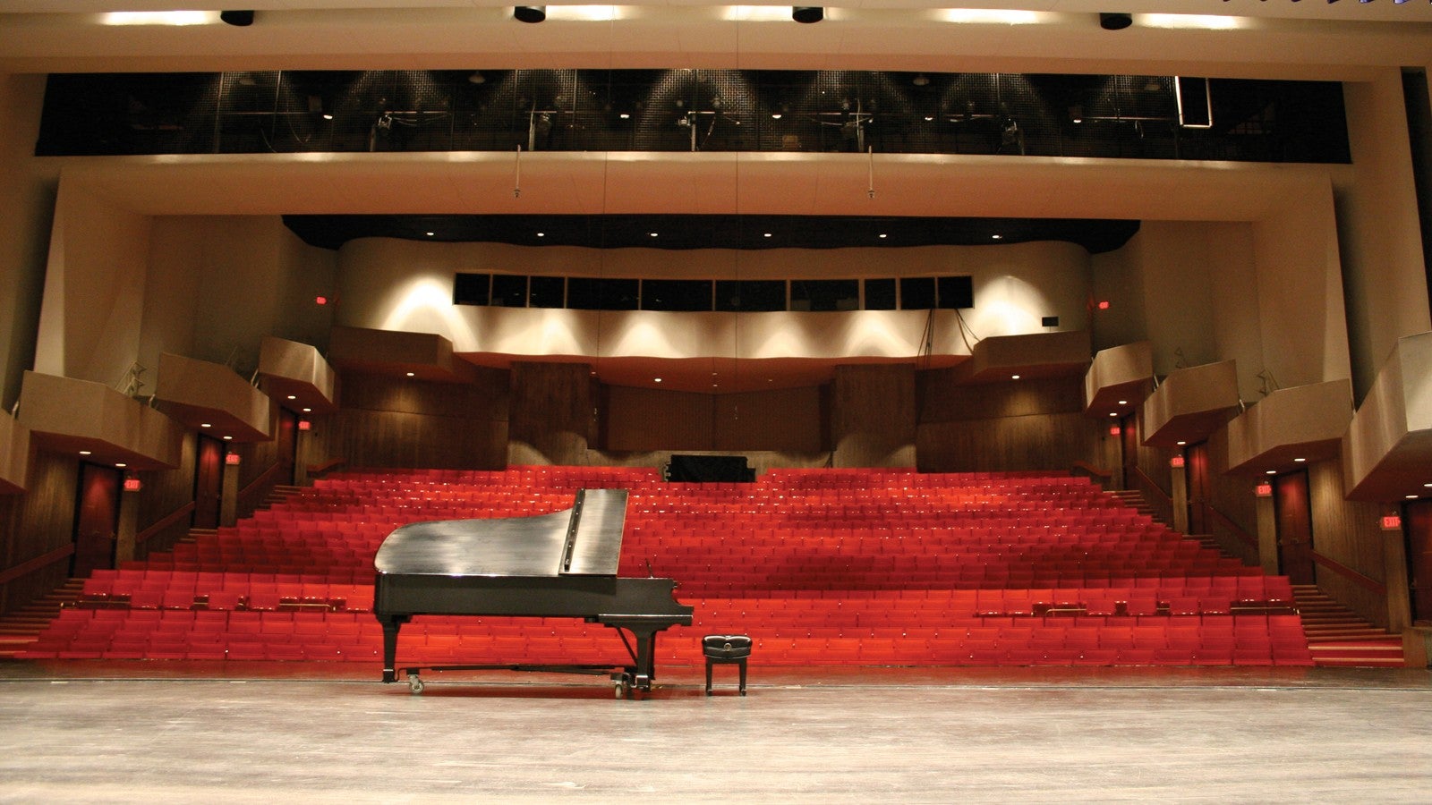 Inside Corson Auditorium on Interlochen Center for the Arts' campus