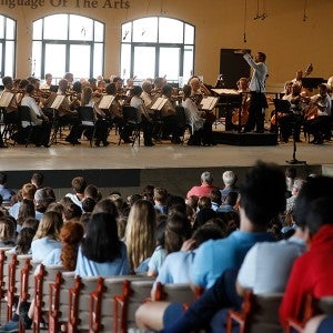 The DSO performs at Kresge Auditorium as part of the 2019 Interlochen Arts Festival. 