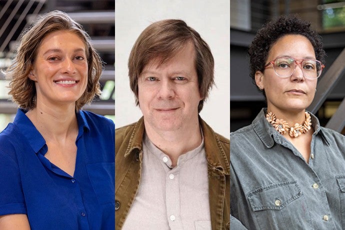 Claire Collins, Nathan Buck, and Lydia Hicks