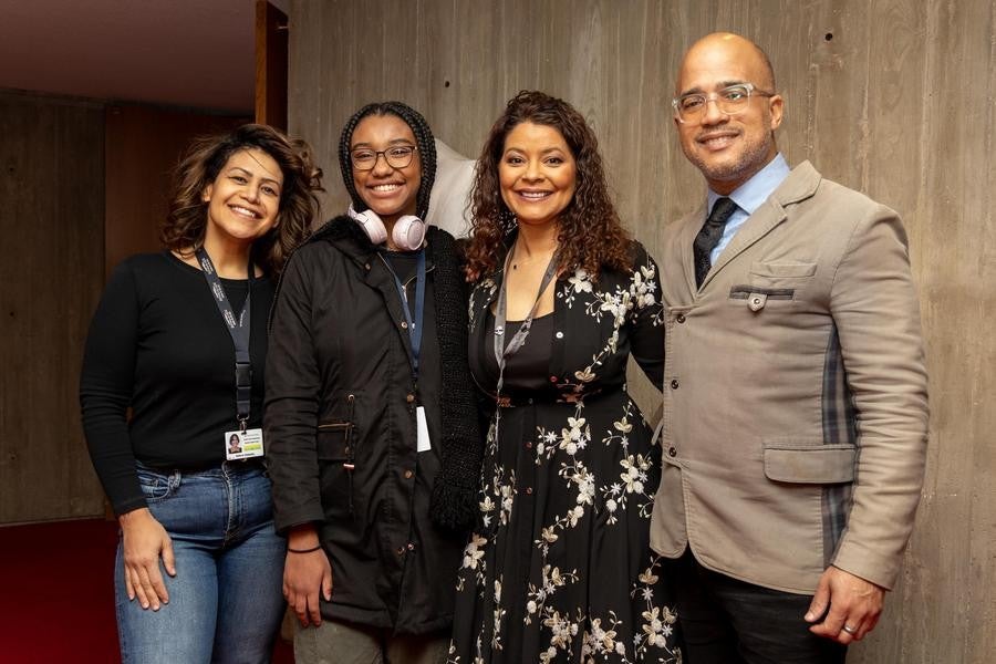 Esther Triggs with Daniel Bernard at Interlochen Arts Academy