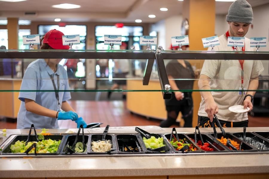 Interlochen Center for the Arts Stone Cafeteria Salad Bar