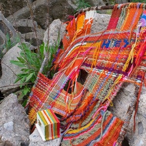 “Maya,” a Gold Key-winning mixed media work by Visual Arts major Marlene Schwier