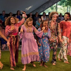 Interlochen alumni in a Parallel 45 theatre production