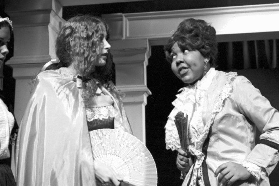 Richardson in a production at Interlochen Arts Academy