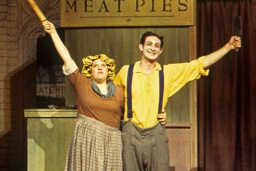 Rob Rokicki and Victoria Ross in Sweeney Todd: The Demon Barber of Fleet Street