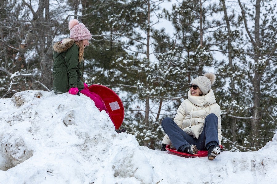 Winterlochen 2022 sledding