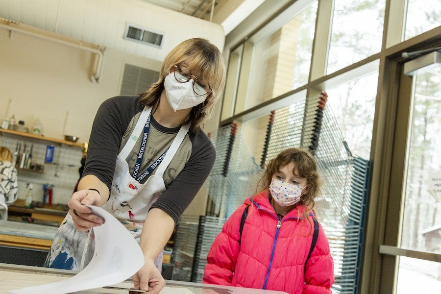 Winterlochen 2022 student and child